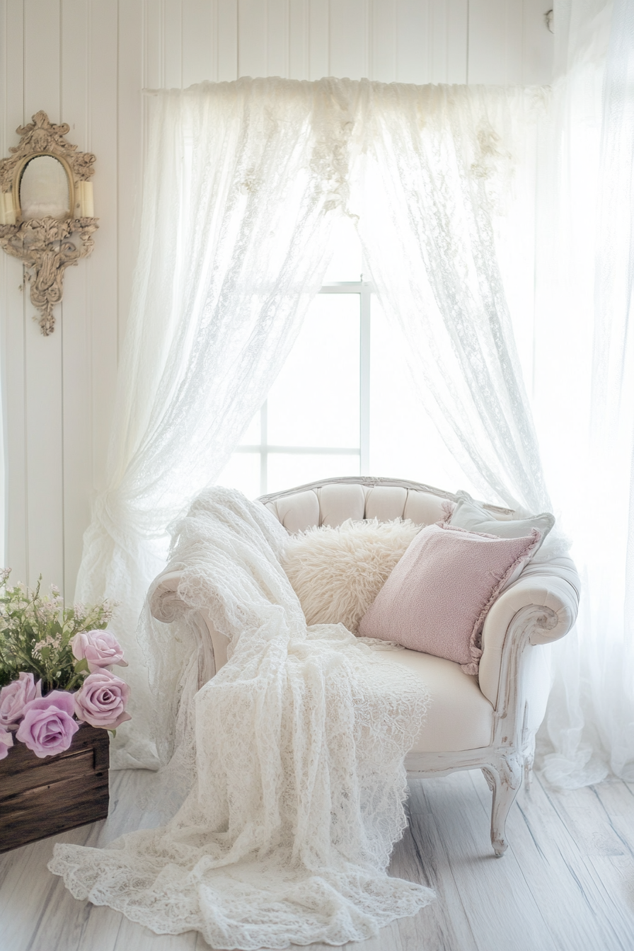 22. Soft Romantic White (White Living Room Ideas) - White Living Room Ideas