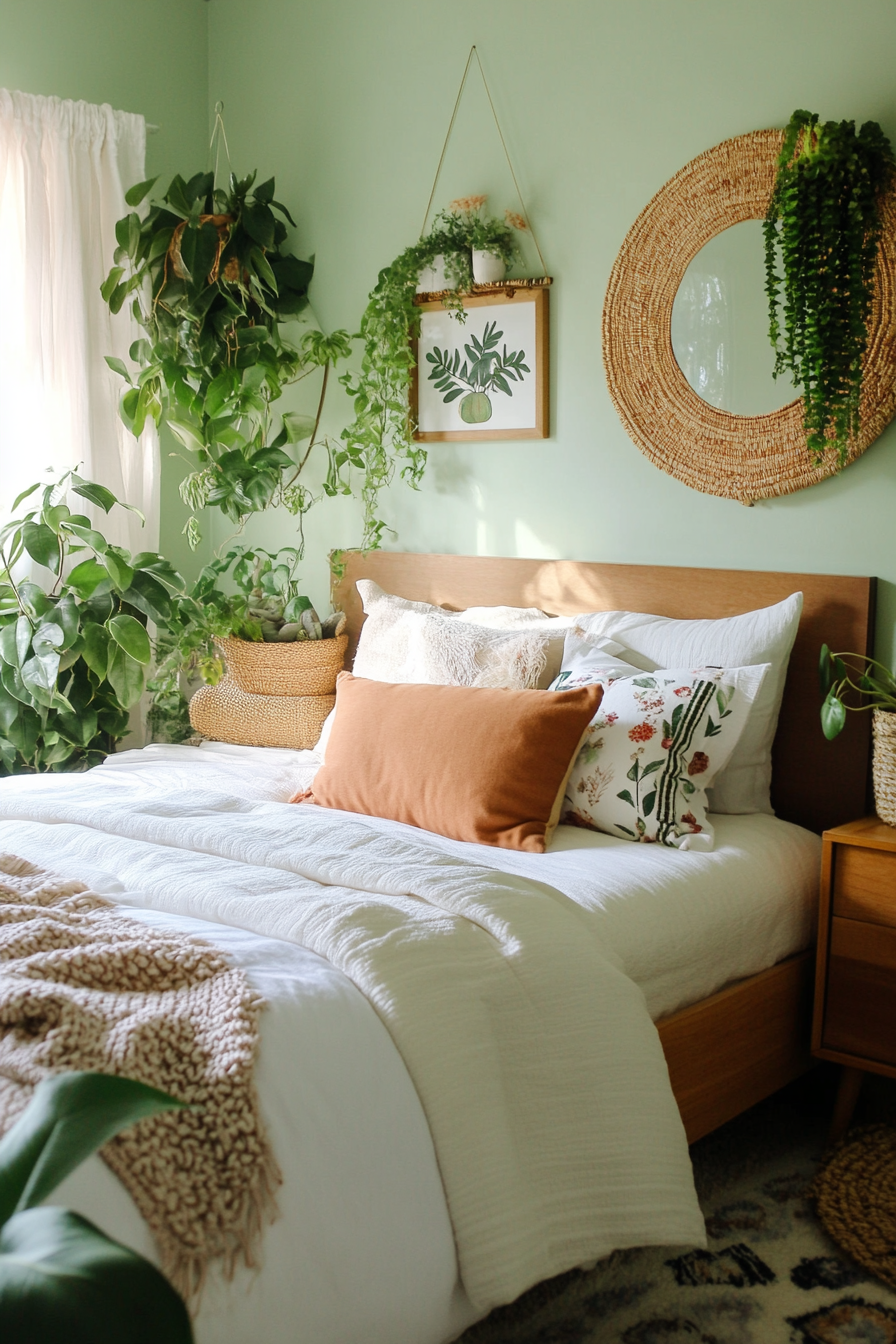 17. Modern Botanical Nook (Spare Bedroom Ideas) - Spare Bedroom Ideas