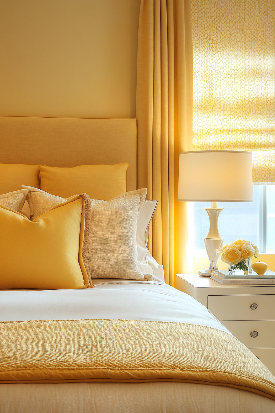 13. Honeycomb Harmony (Yellow Bedroom Ideas) - Yellow Bedroom Ideas