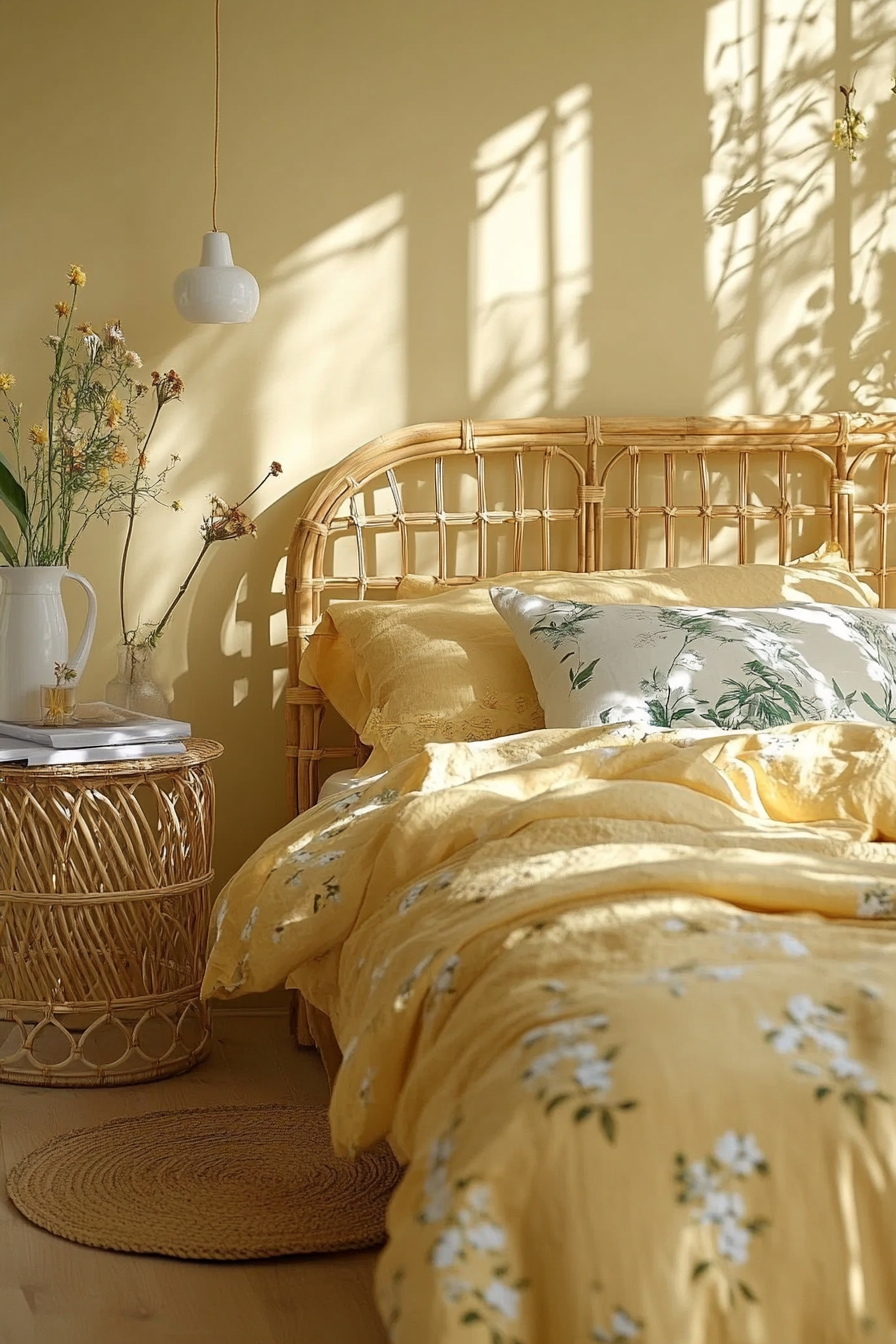 8. Pastel Sunshine Retreat (Yellow Bedroom Ideas) - Yellow Bedroom Ideas