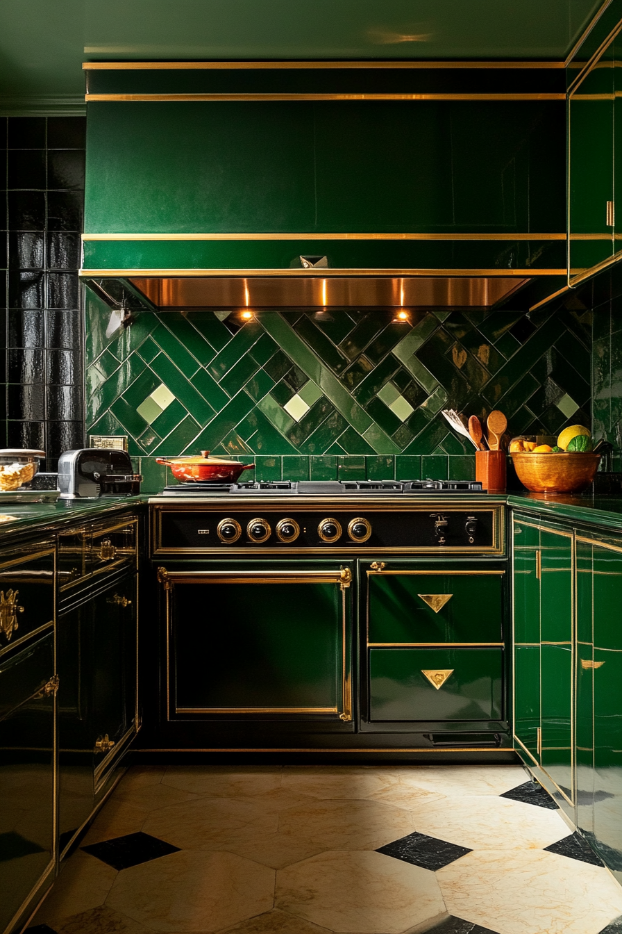 3. Art Deco Glamour (Vintage Kitchen Ideas) - Vintage Kitchen Ideas