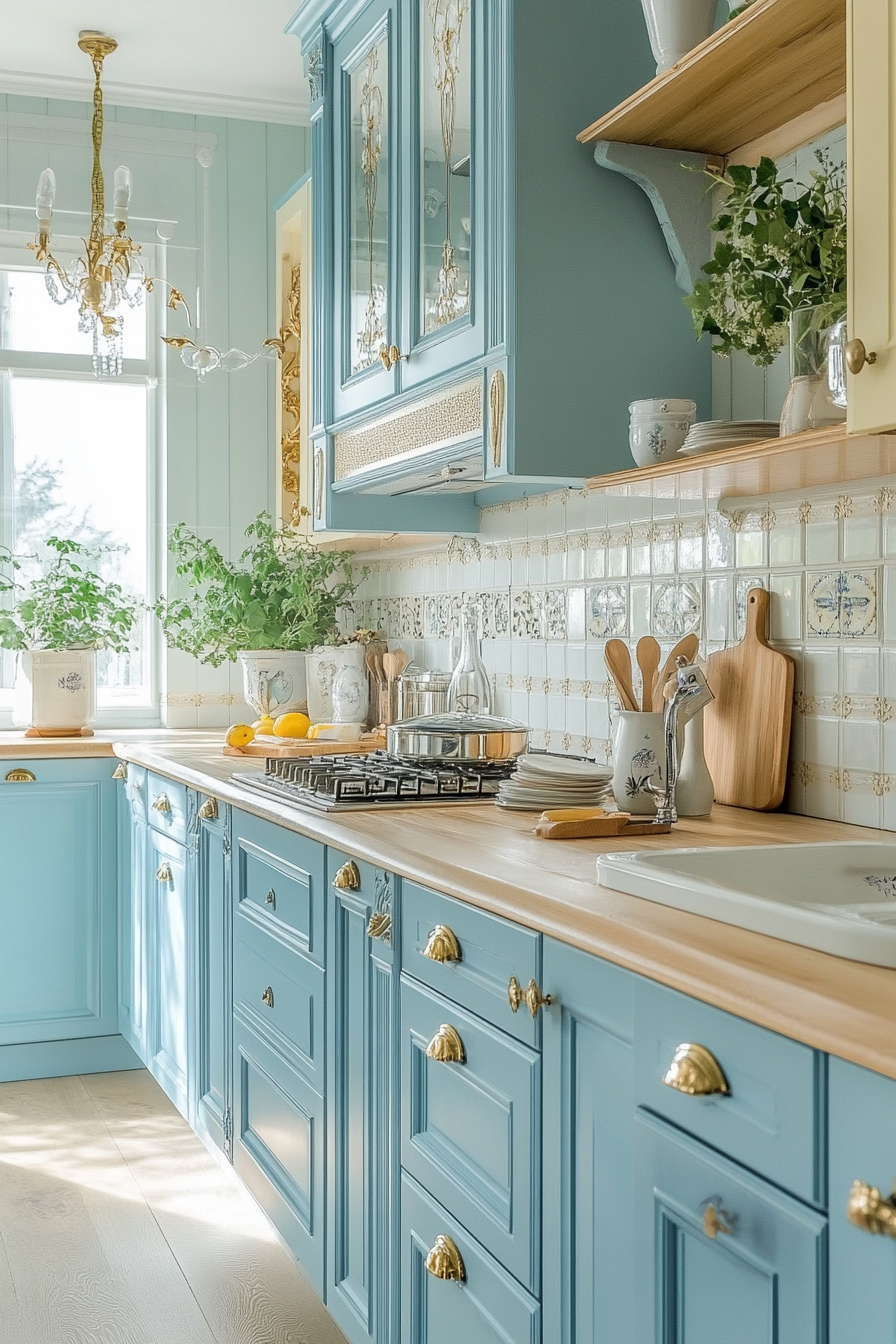 6. French Country Chic (Vintage Kitchen Ideas) - Vintage Kitchen Ideas