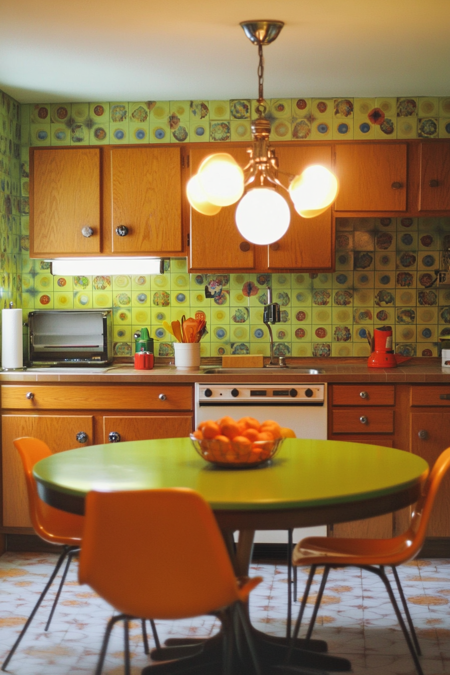 11. Sunset-Inspired Retro (Vintage Kitchen Ideas) - Vintage Kitchen Ideas