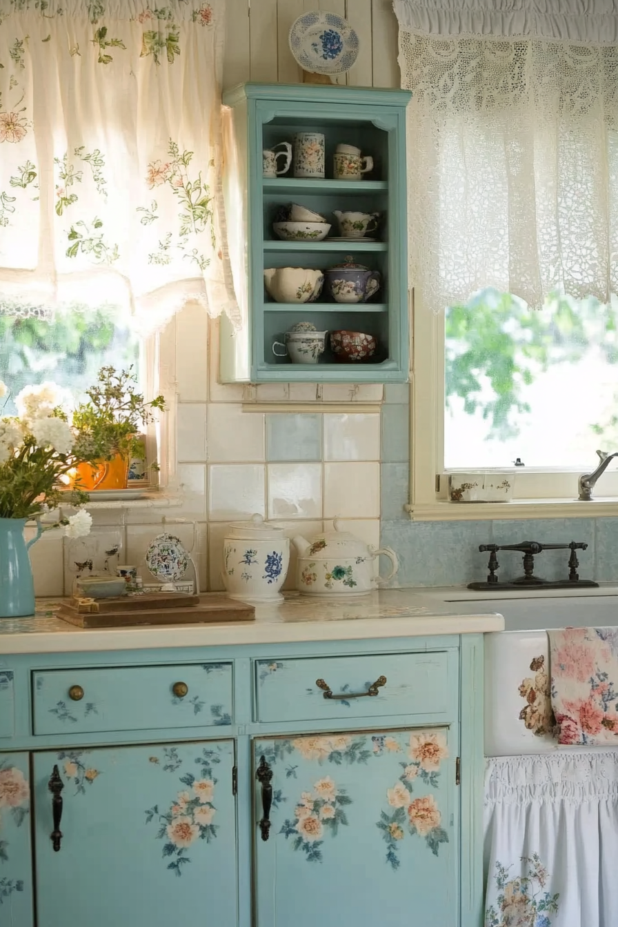 27. Storybook Cottage Kitchen (Vintage Kitchen Ideas) - Vintage Kitchen Ideas