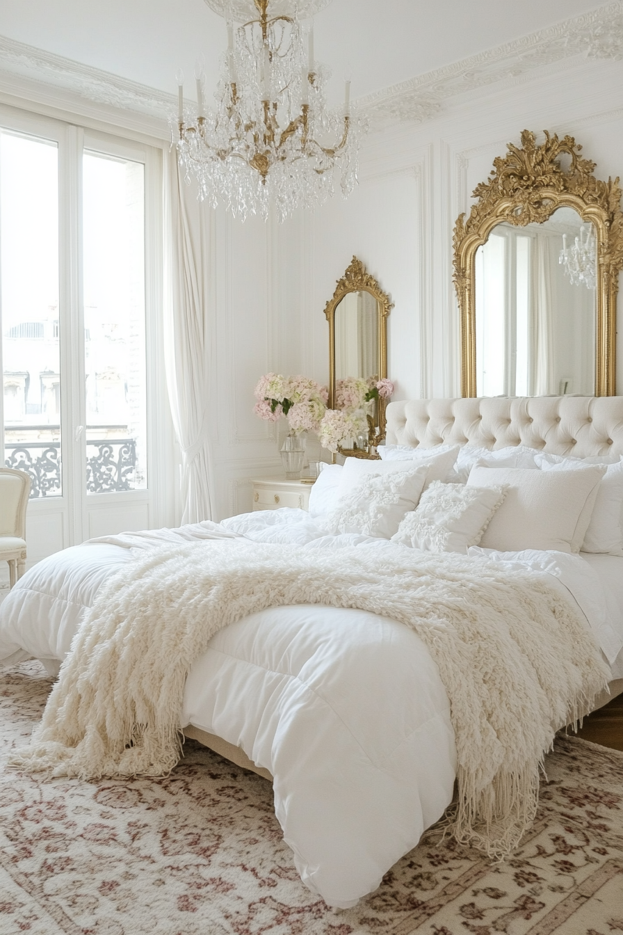 4. Parisian Elegance (Off White Bedroom Ideas) - Off White Bedroom Ideas
