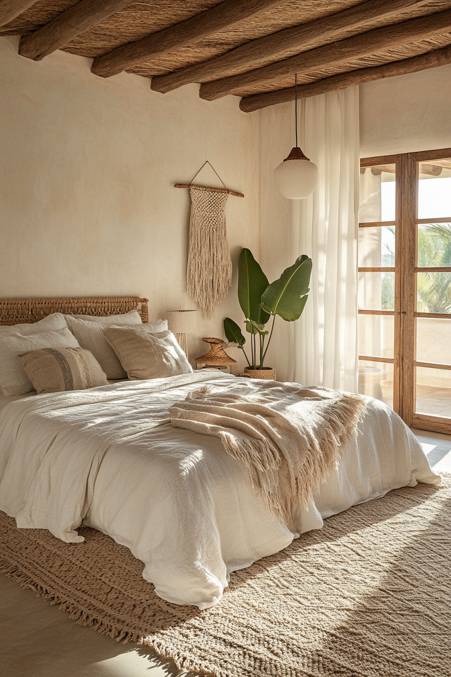 6. Bohemian Oasis (Off White Bedroom Ideas) - Off White Bedroom Ideas