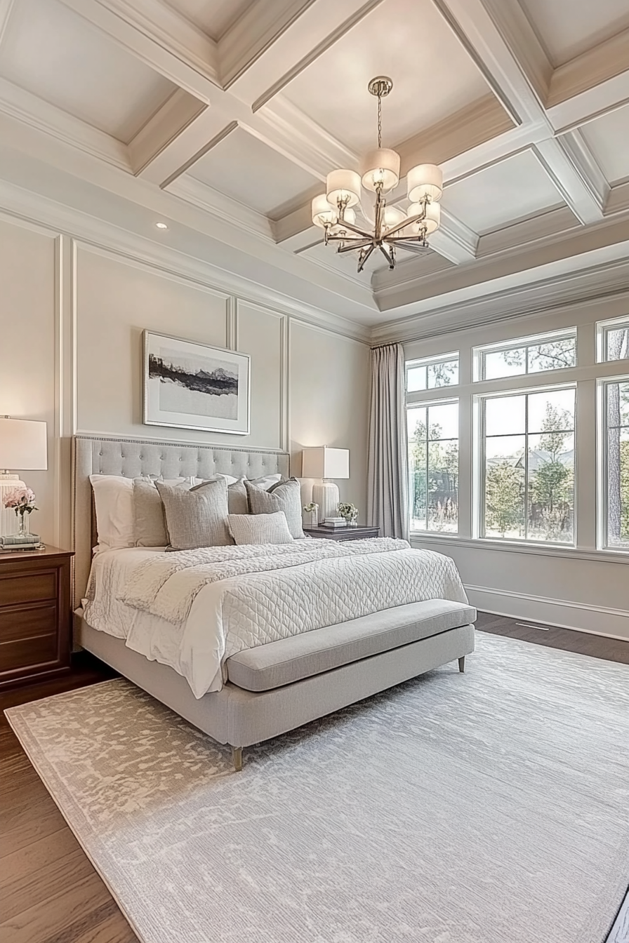 7. Classic Transitional (Off White Bedroom Ideas) - Off White Bedroom Ideas