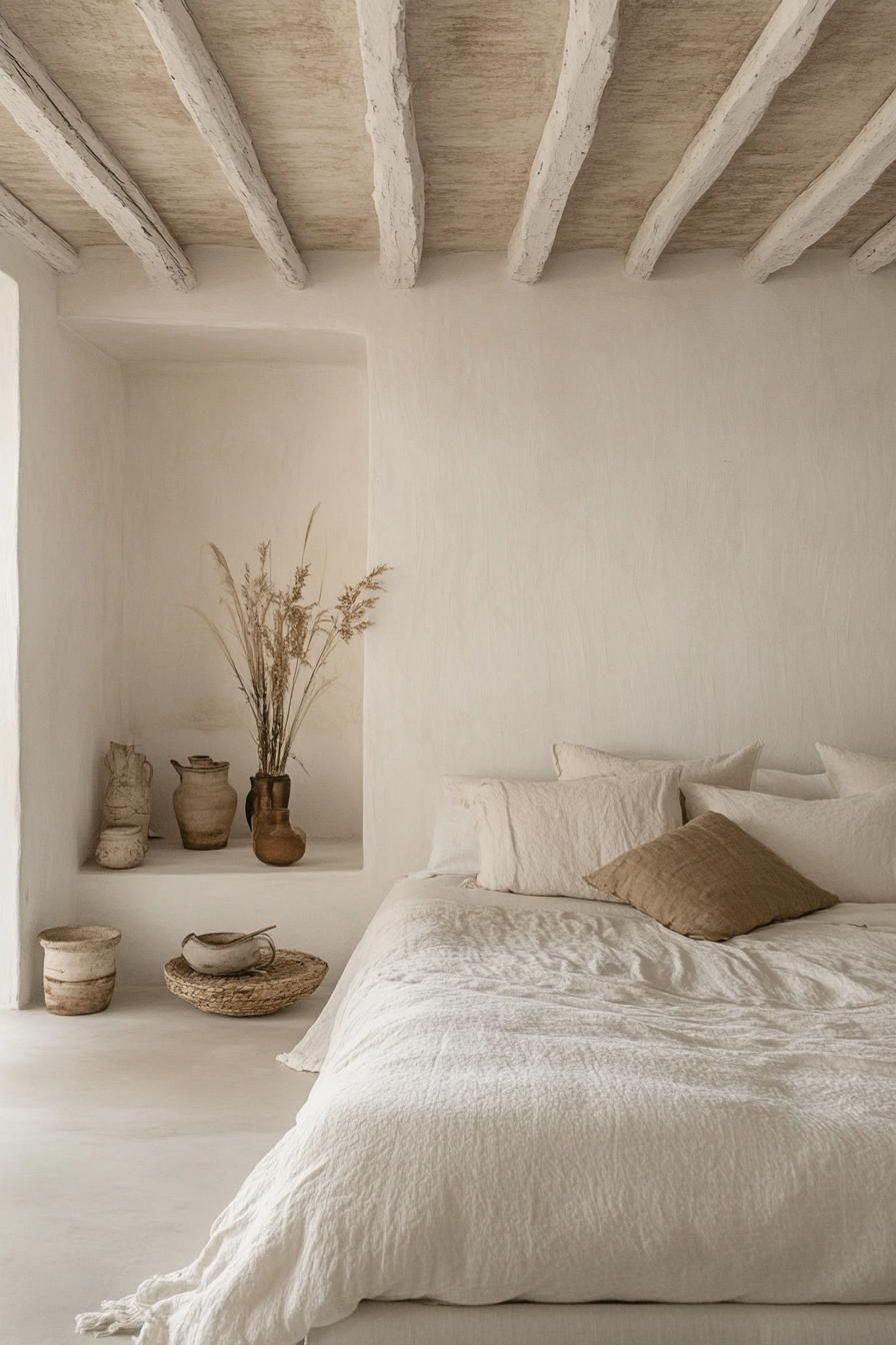 20. Wabi-Sabi Serenity (Off White Bedroom Ideas) - Off White Bedroom Ideas