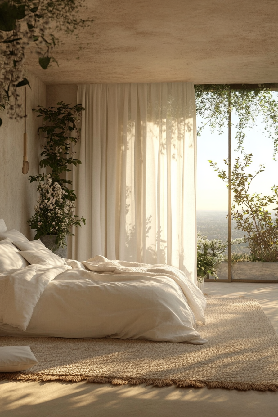 27. Scenic Sanctuary (Off White Bedroom Ideas) - Off White Bedroom Ideas