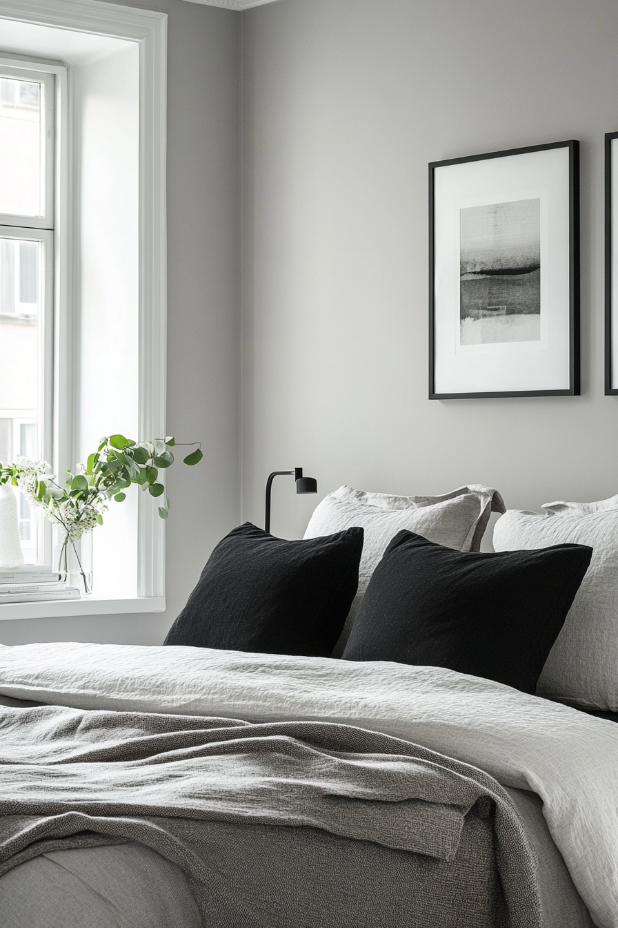3. Scandinavian Simplicity (Black And Gray Bedroom Ideas) - Black And Gray Bedroom Ideas