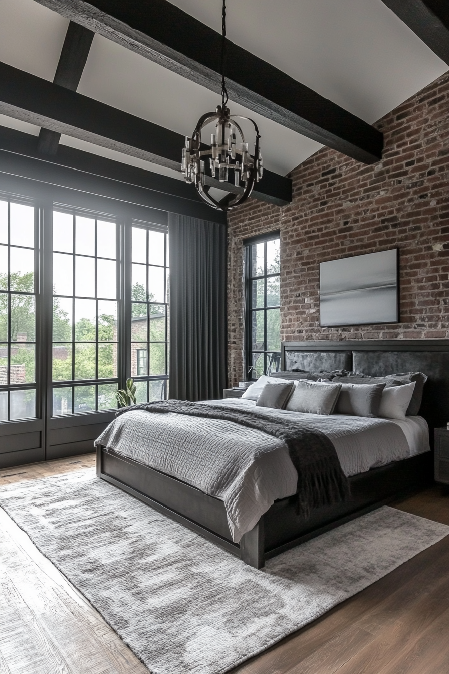 5. Urban Loft (Black And Gray Bedroom Ideas) - Black And Gray Bedroom Ideas