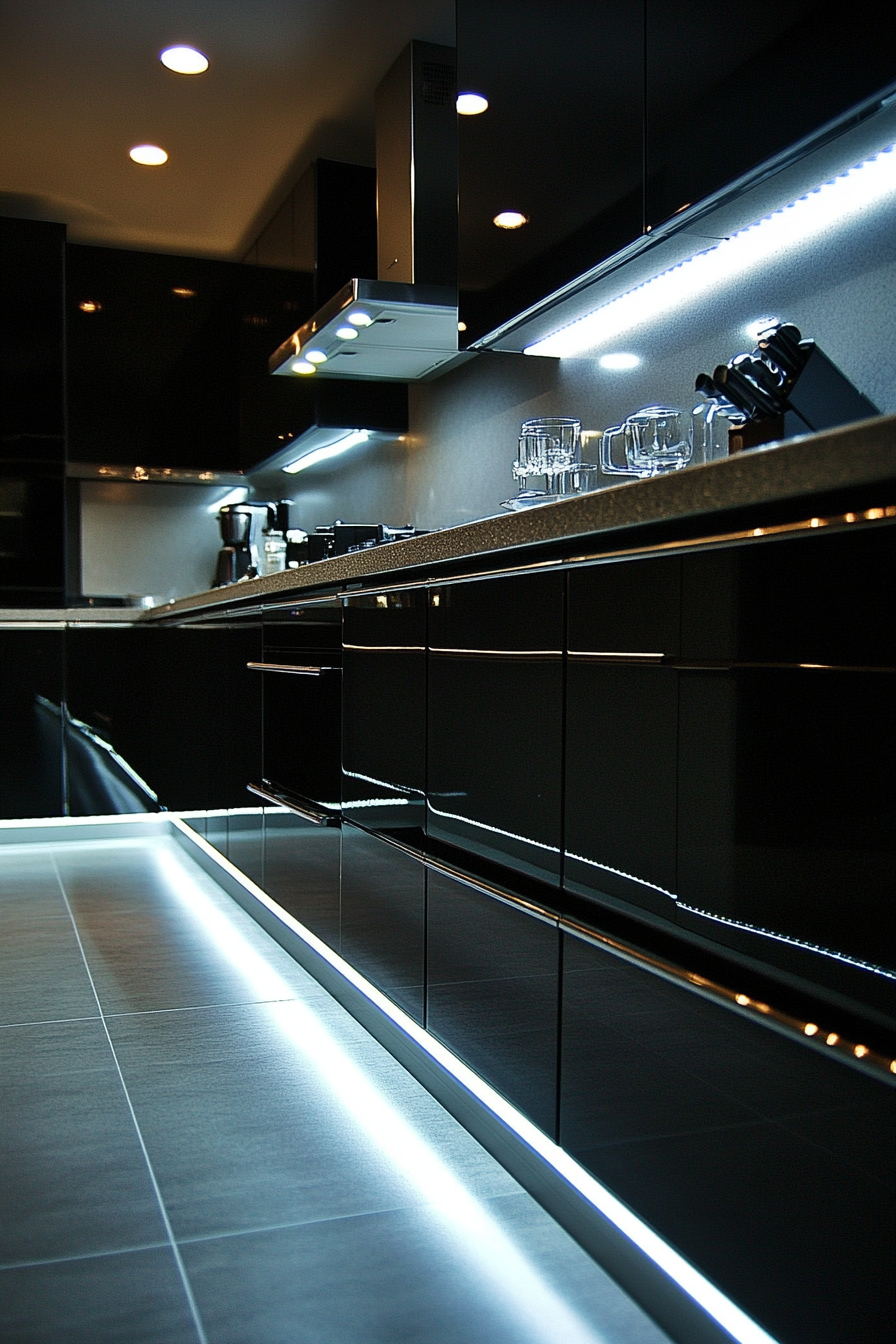 11. Coal Contemporary (Dark Kitchen Cabinet Ideas) - Dark Kitchen Cabinet Ideas