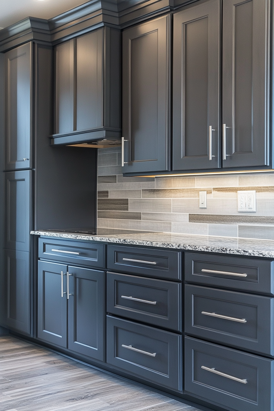 23. Shadow Gray (Dark Kitchen Cabinet Ideas) - Dark Kitchen Cabinet Ideas