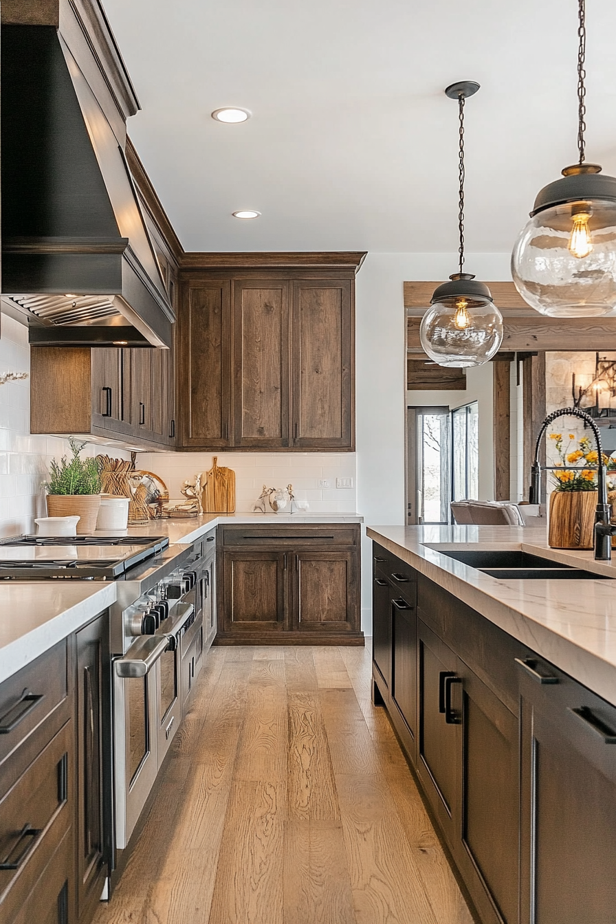 25. Chestnut Noir (Dark Kitchen Cabinet Ideas) - Dark Kitchen Cabinet Ideas