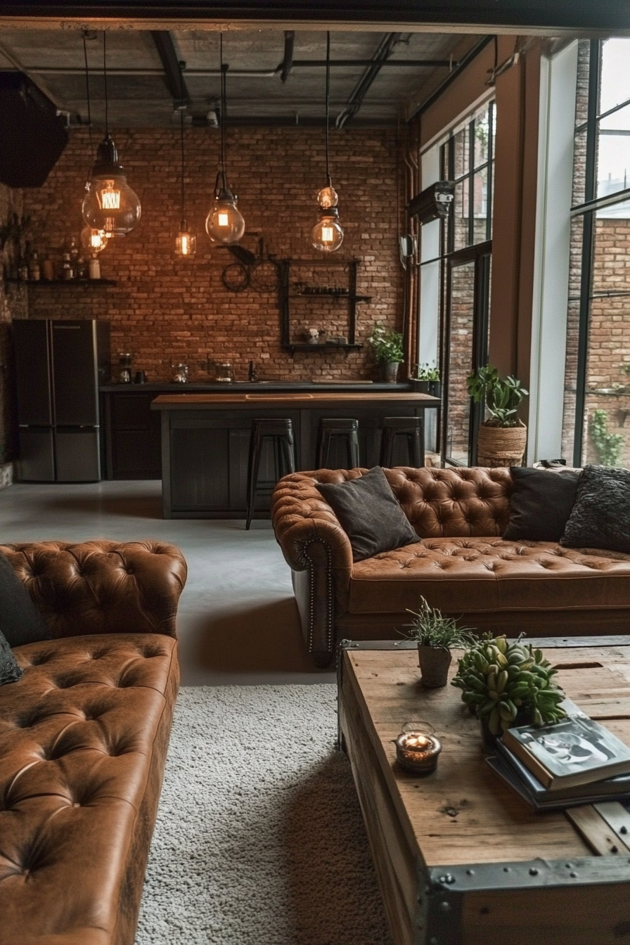 8. Industrial Chic (Cozy Living Room Ideas) - Cozy Living Room Ideas