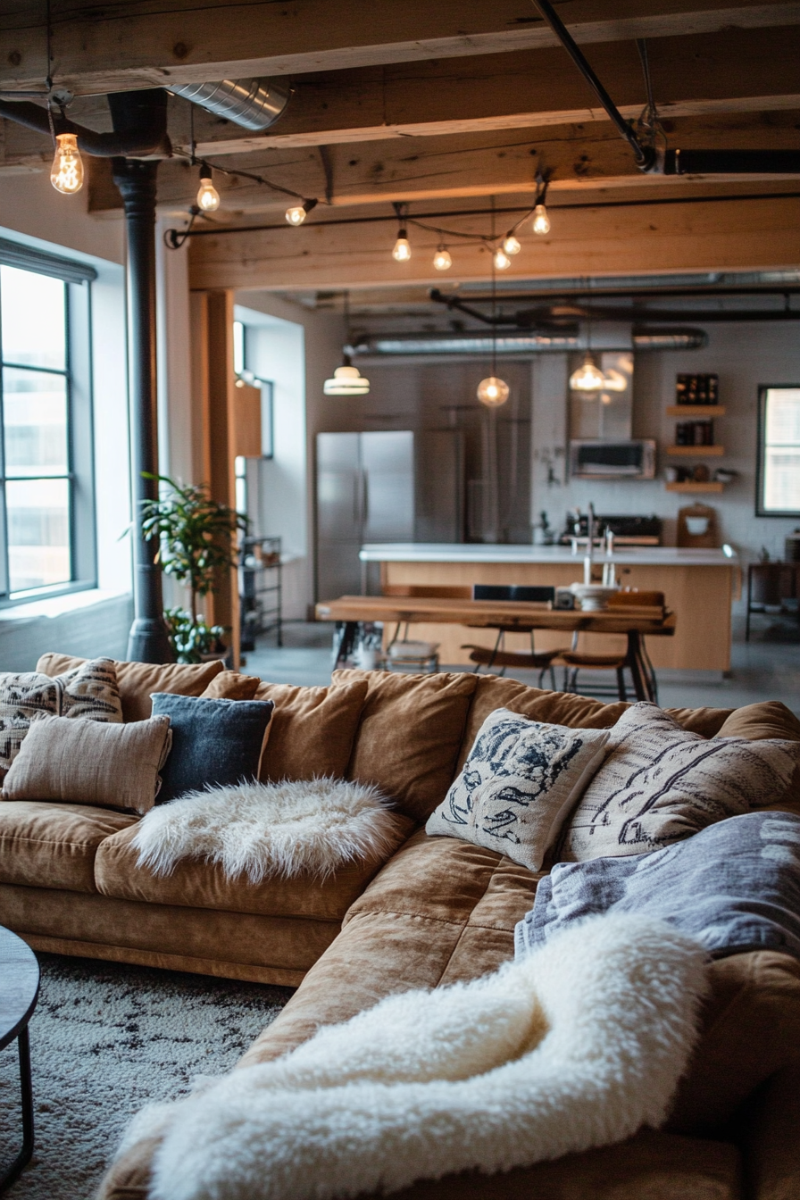24. Soft Industrial (Cozy Living Room Ideas) - Cozy Living Room Ideas
