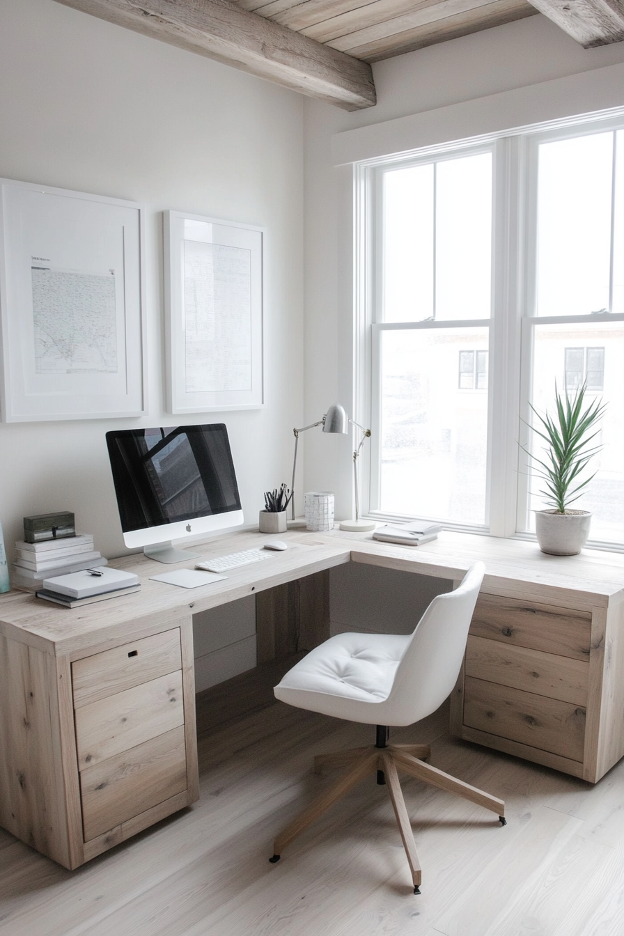 3. Scandinavian Minimalist (Masculine Home Office Ideas) - Masculine Home Office Ideas