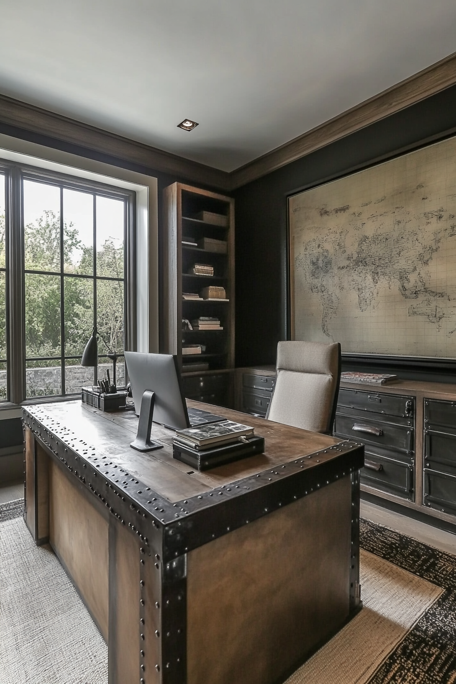 20. Military-Inspired Command Center (Masculine Home Office Ideas) - Masculine Home Office Ideas