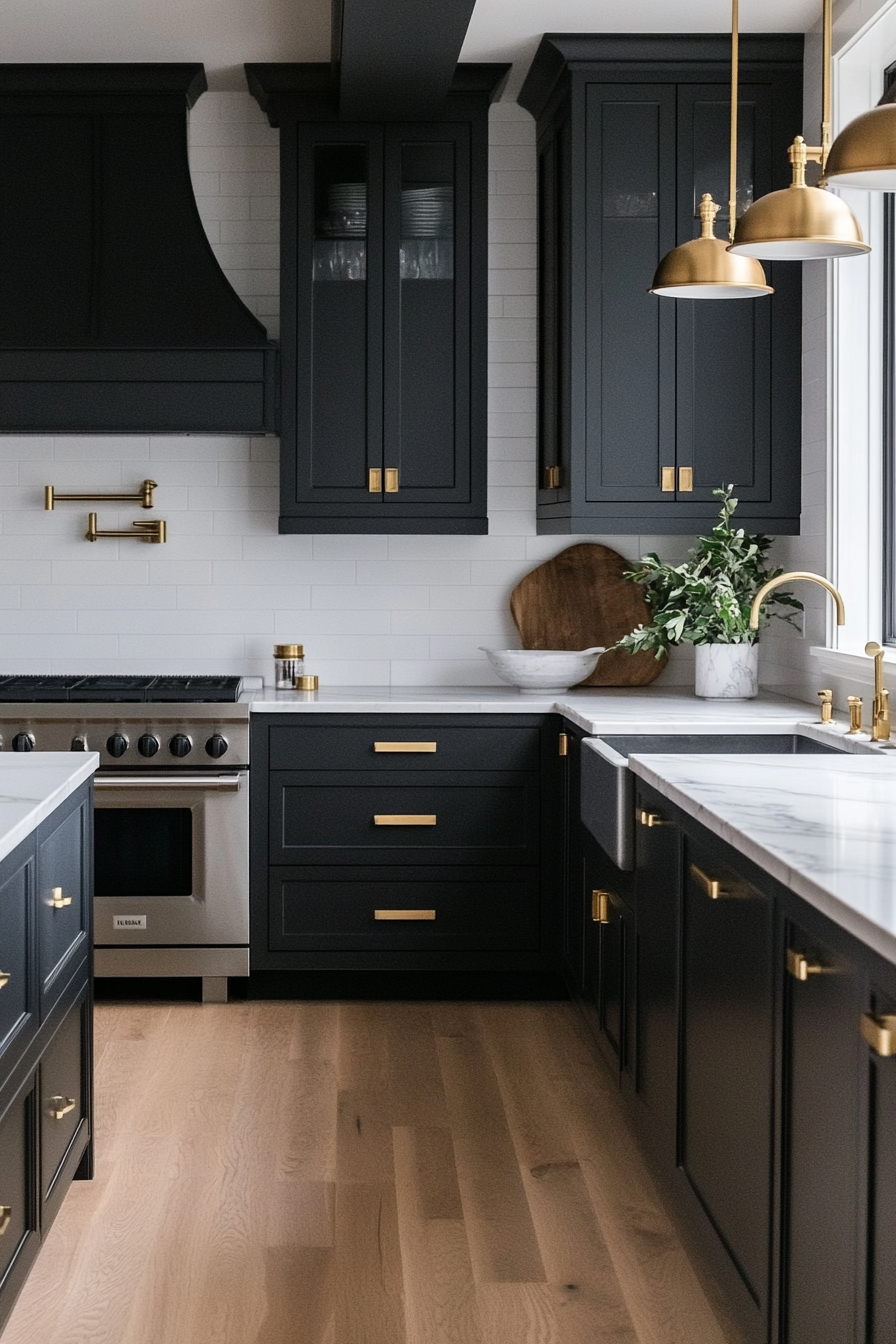 1. Midnight Matte (Dark Cabinets Kitchen Ideas) - Dark Cabinets Kitchen Ideas