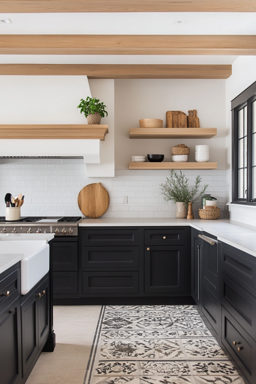 3. Scandinavian Noir (Black Cabinets Kitchen Ideas) - Black Cabinets Kitchen Ideas