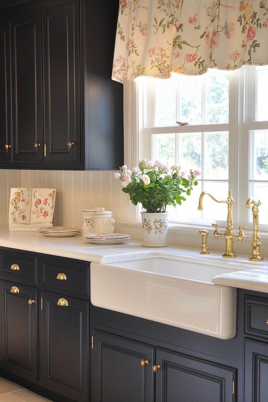 24. Cottage Ink (Black Cabinets Kitchen Ideas) - Black Cabinets Kitchen Ideas