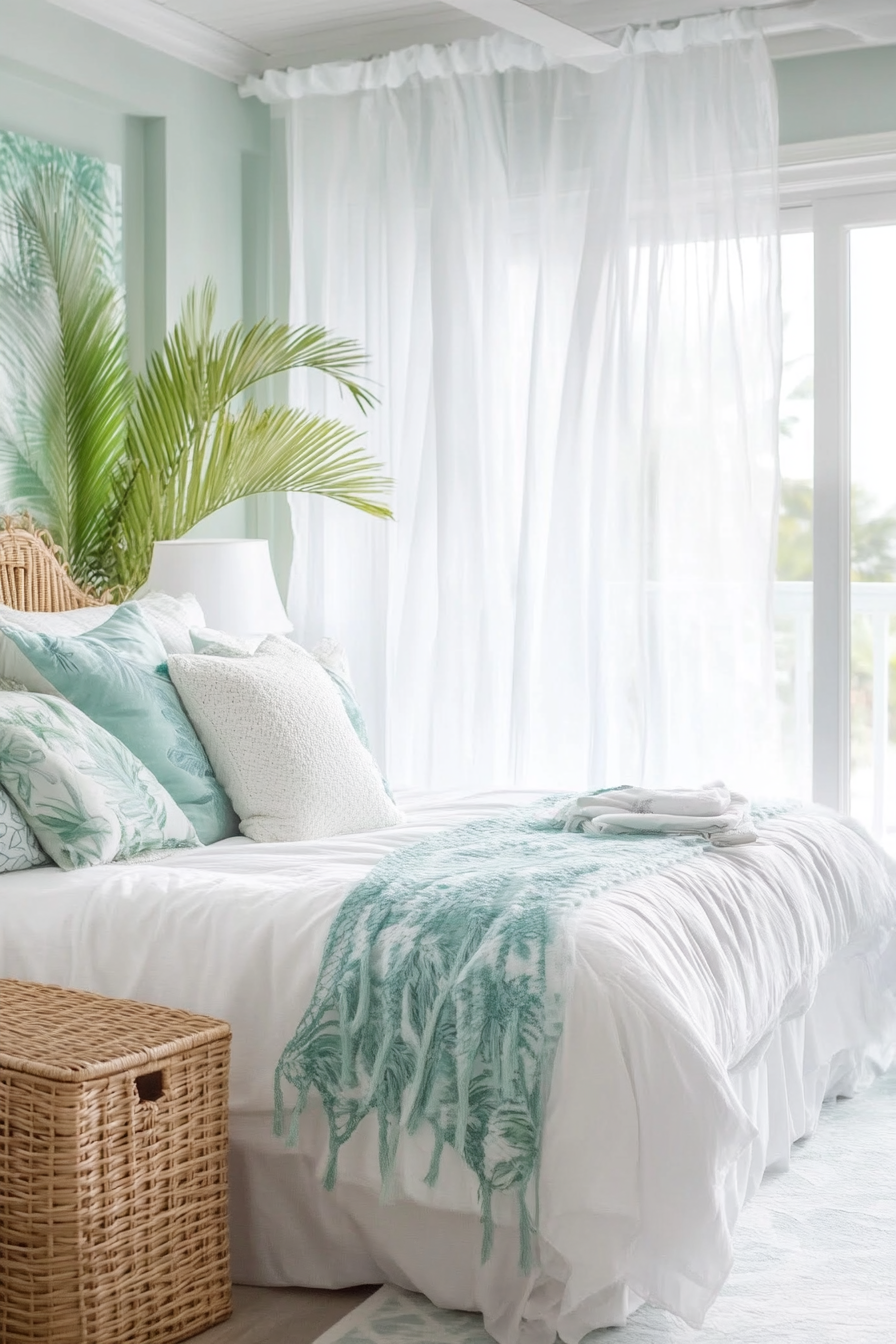 2. Coastal Breeze Haven (Tropical Bedroom Ideas) - Tropical Bedroom Ideas