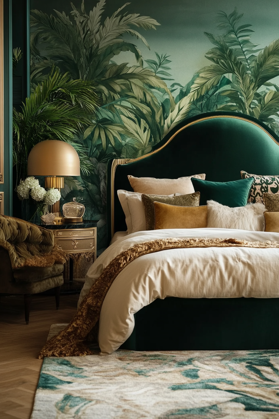 6. Jungle Luxe (Tropical Bedroom Ideas) - Tropical Bedroom Ideas
