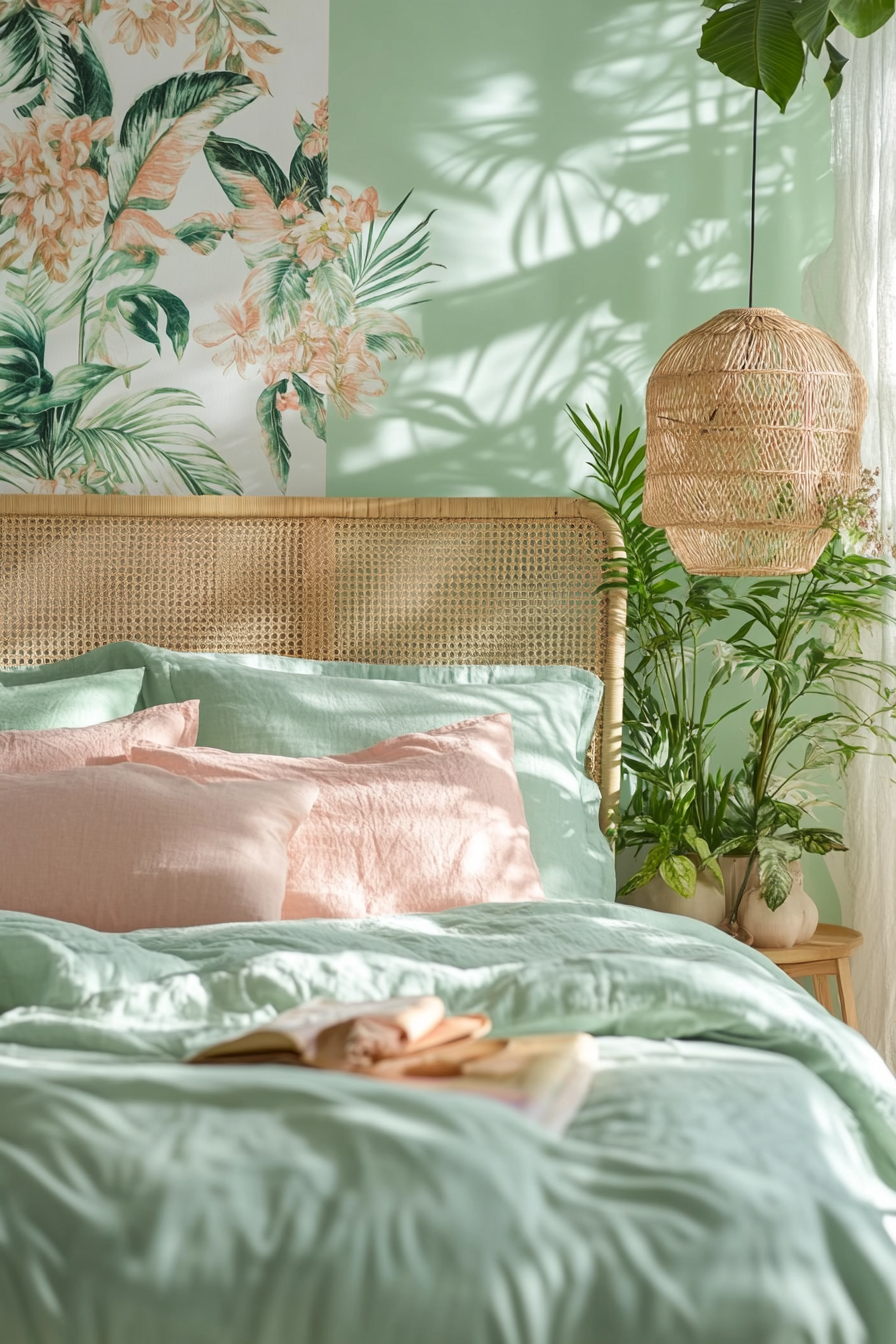 7. Botanical Oasis (Tropical Bedroom Ideas) - Tropical Bedroom Ideas