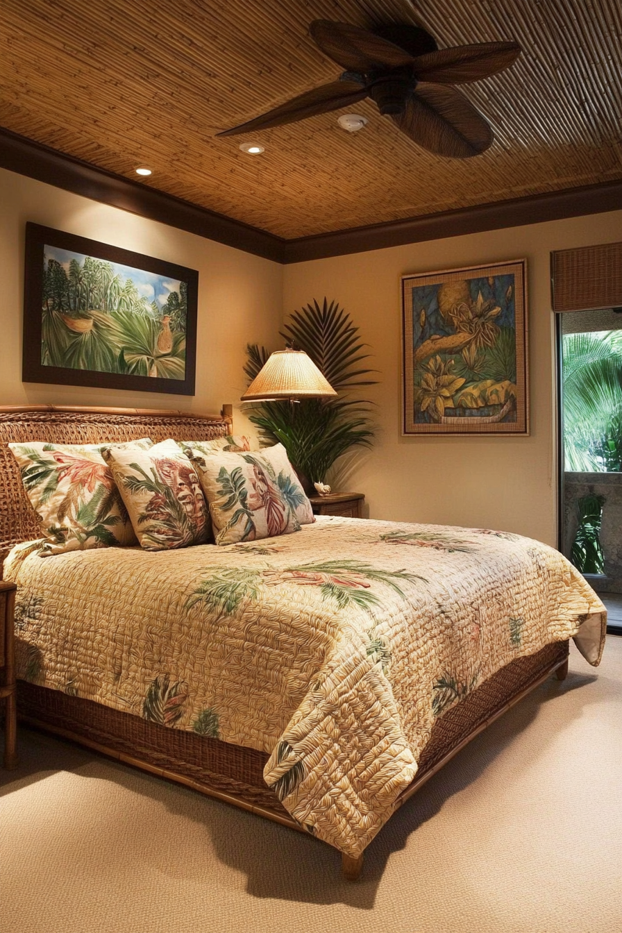 9. Tiki Hideaway (Tropical Bedroom Ideas) - Tropical Bedroom Ideas