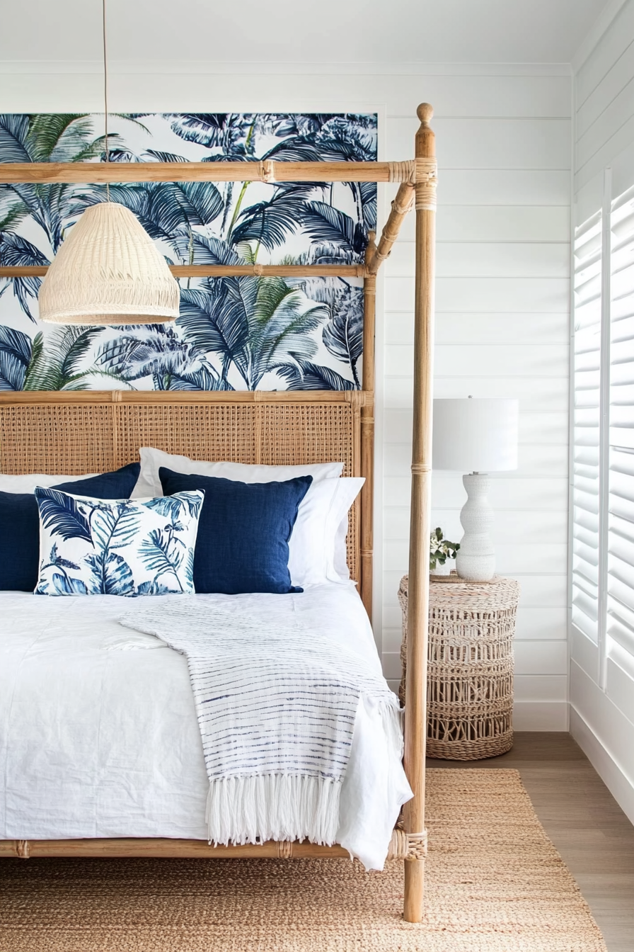 16. Coastal Colonial (Tropical Bedroom Ideas) - Tropical Bedroom Ideas