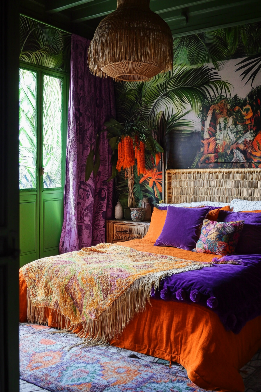 19. Eclectic Tropics (Tropical Bedroom Ideas) - Tropical Bedroom Ideas