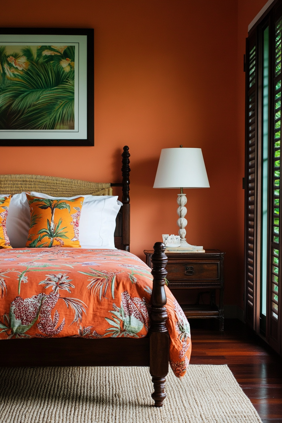 25. Sunset Tropics (Tropical Bedroom Ideas) - Tropical Bedroom Ideas
