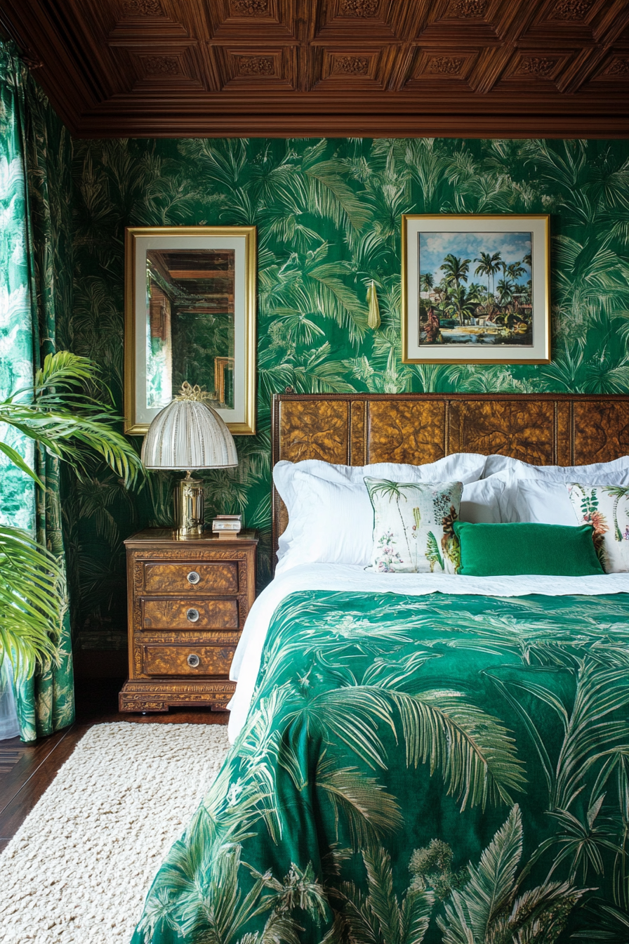 27. Art Deco Tropics (Tropical Bedroom Ideas) - Tropical Bedroom Ideas