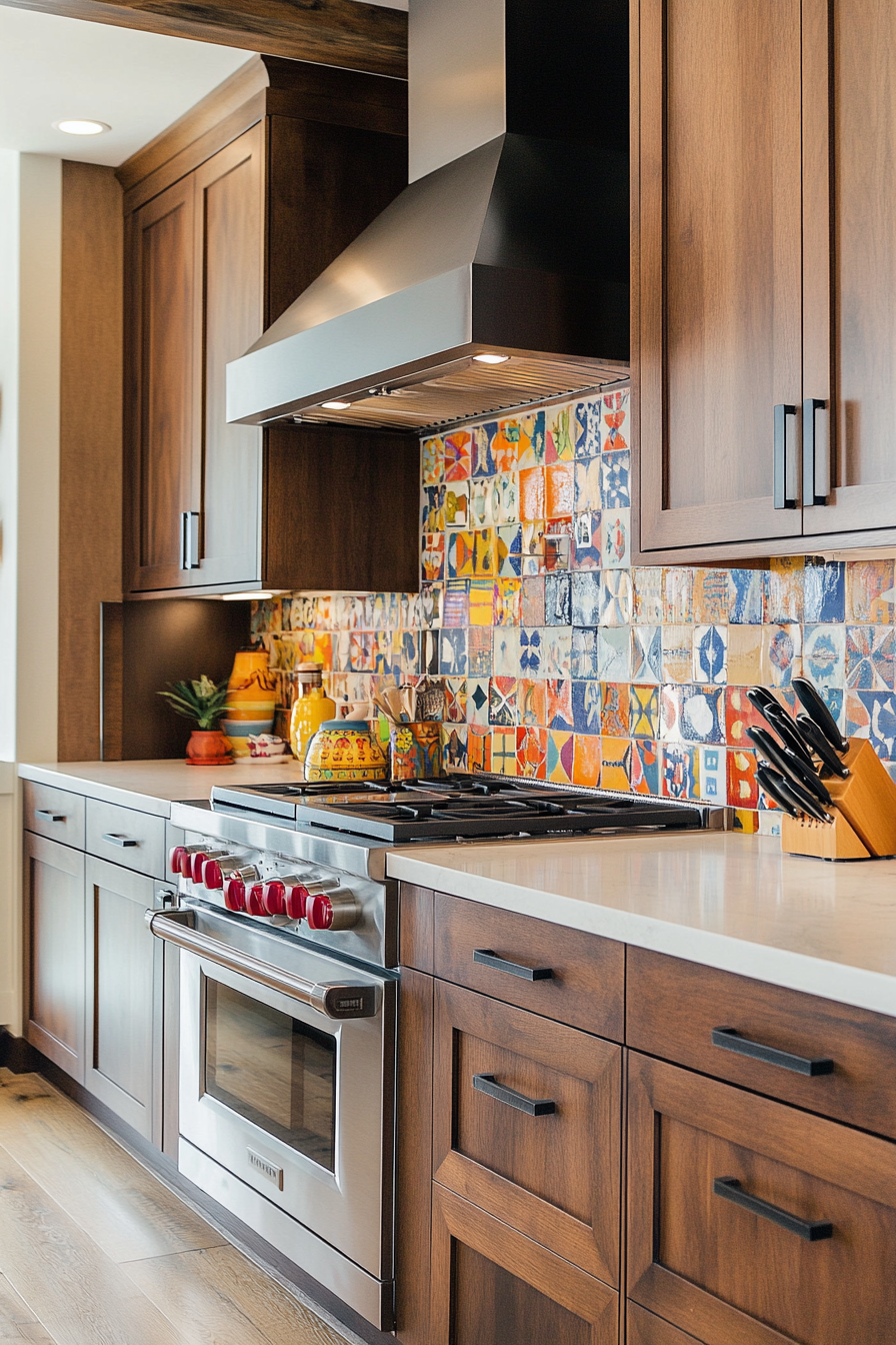 27. Sorrel Eclectic Fusion (Brown Kitchen Cabinets Ideas) - Brown Kitchen Cabinets Ideas