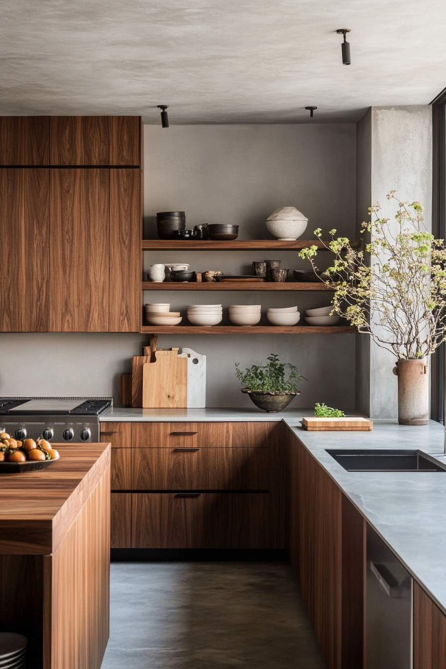 14. Mid-Century Modern Kitchen (Garage Kitchen Ideas) - Garage Kitchen Ideas