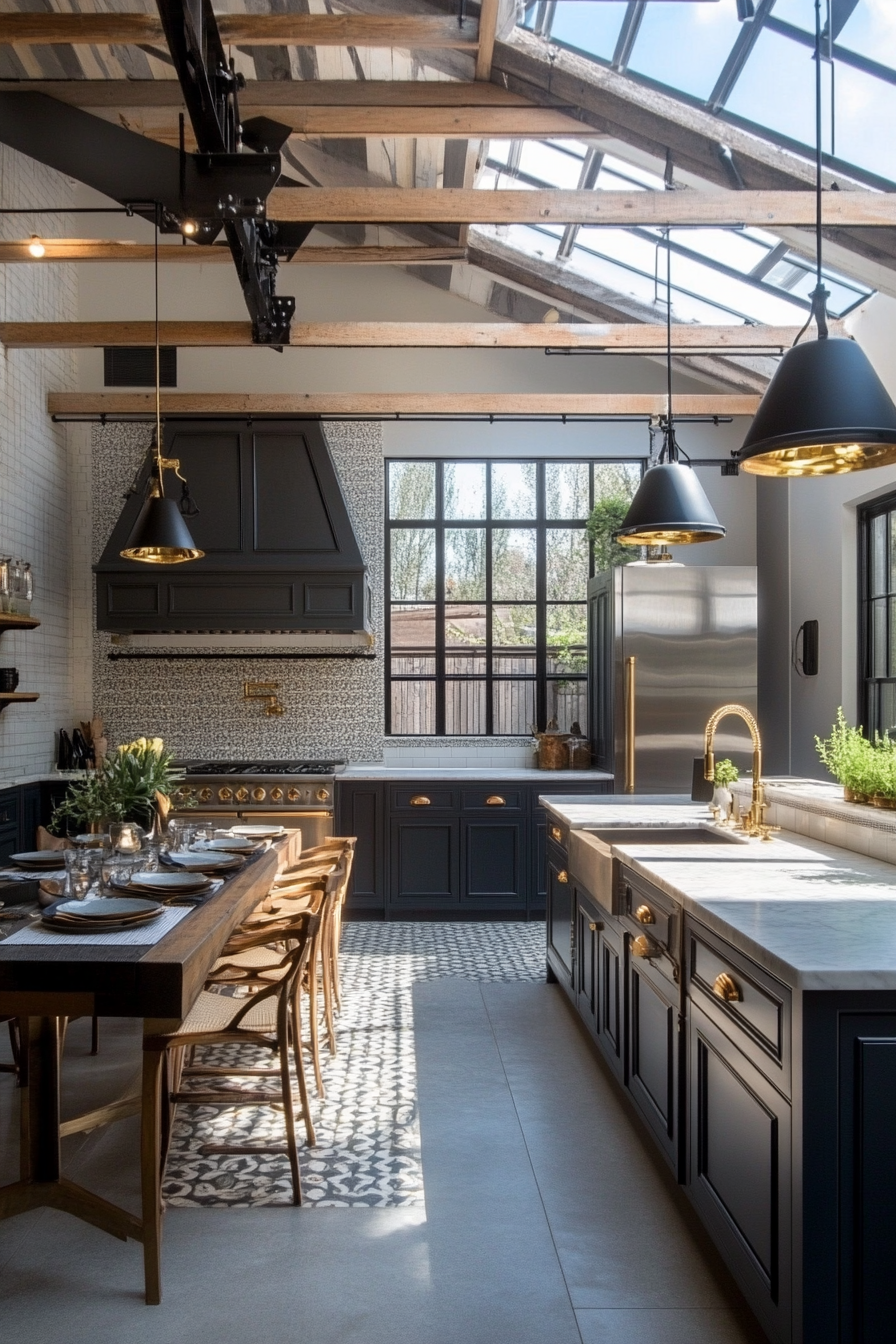 16. Luxury Loft Kitchen (Garage Kitchen Ideas) - Garage Kitchen Ideas