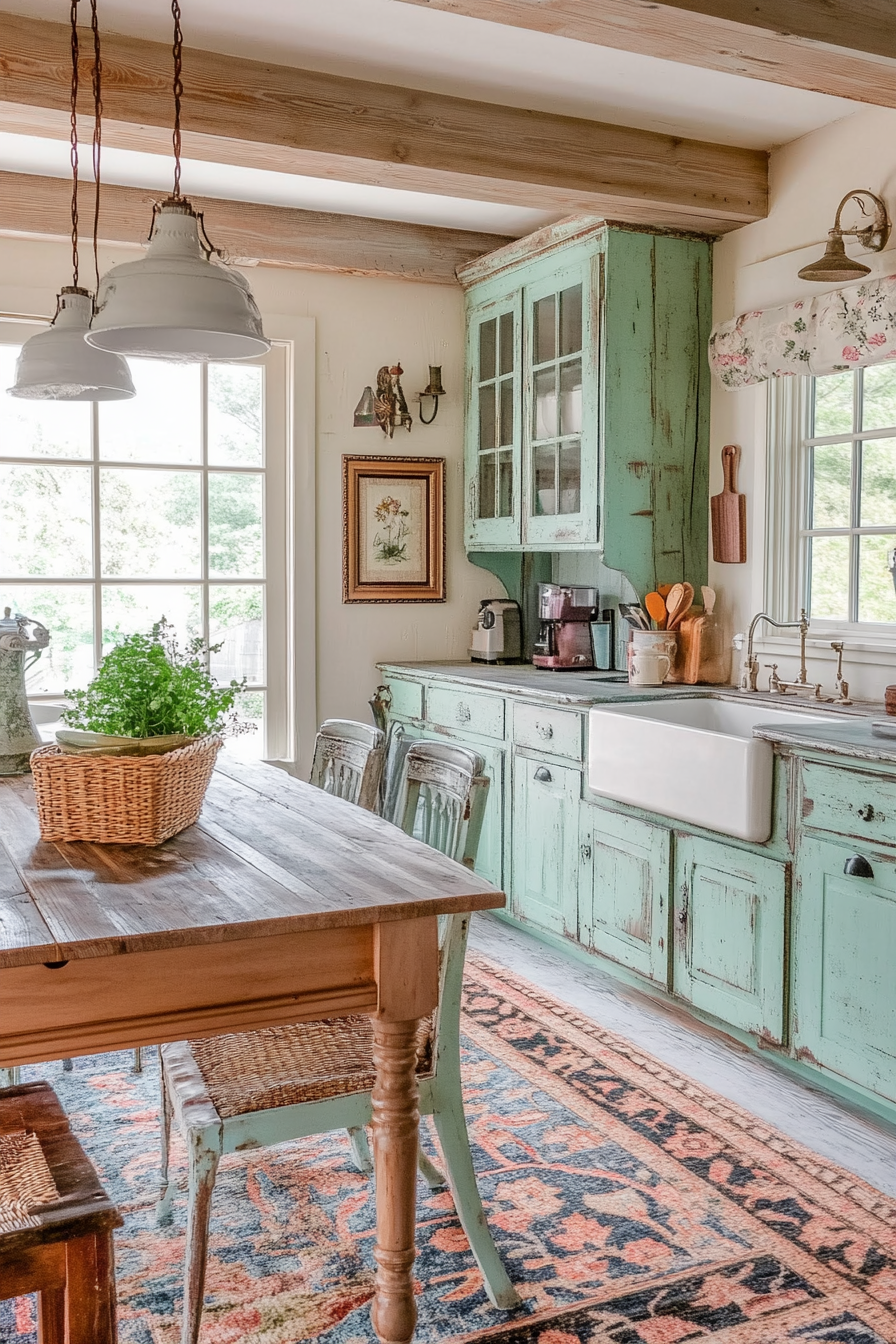 17. Shabby Chic Serenity (Garage Kitchen Ideas) - Garage Kitchen Ideas