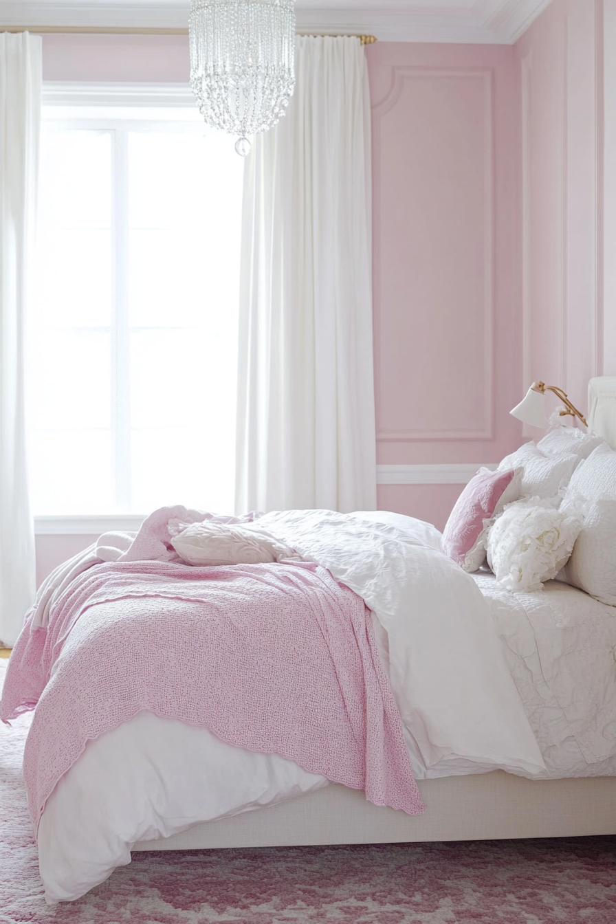 17. Soft Pastel Fantasy (Pink And White Bedroom Ideas) - Pink And White Bedroom Ideas