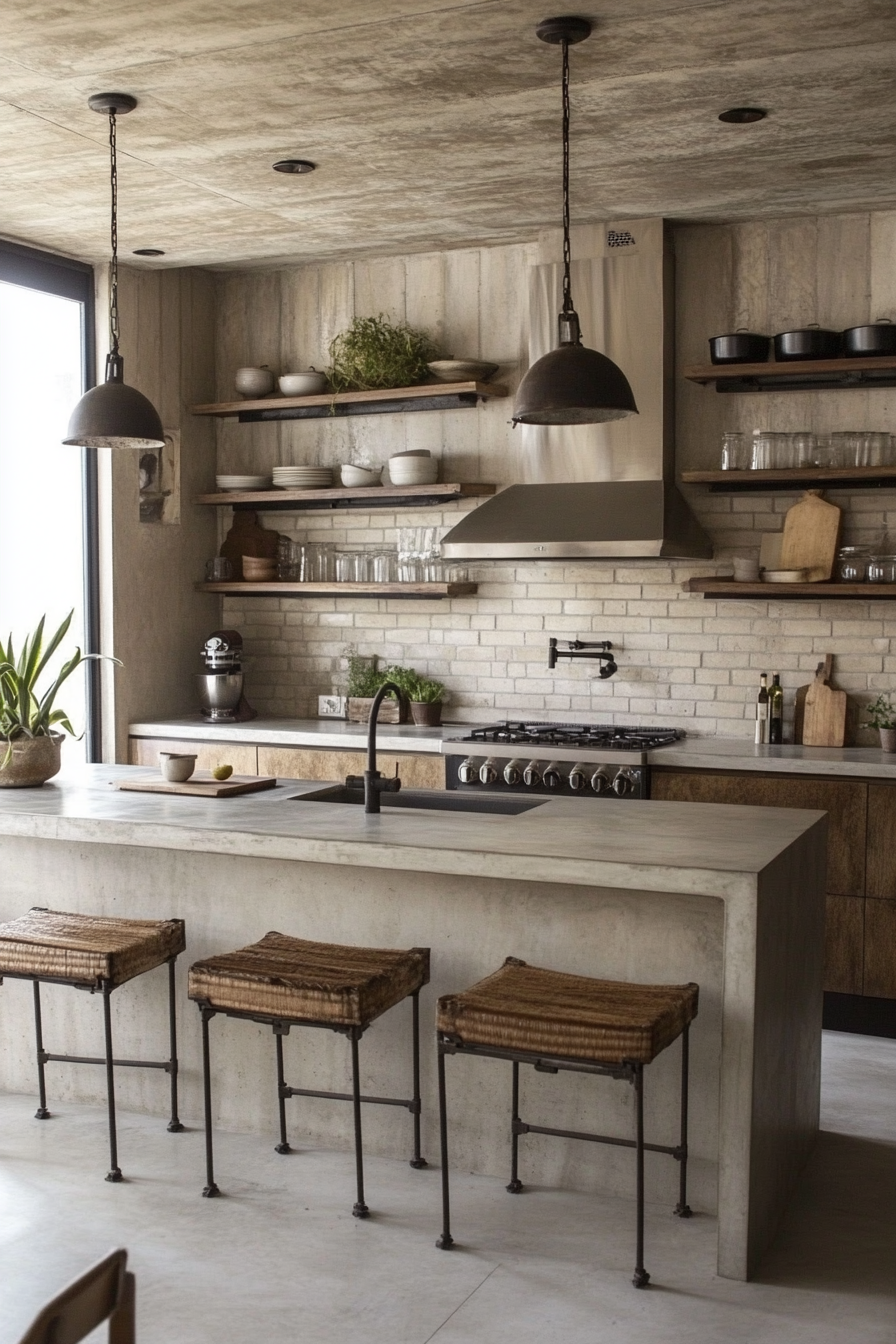 12. Industrial Beige Loft (Beige Kitchen Ideas) - Beige Kitchen Ideas