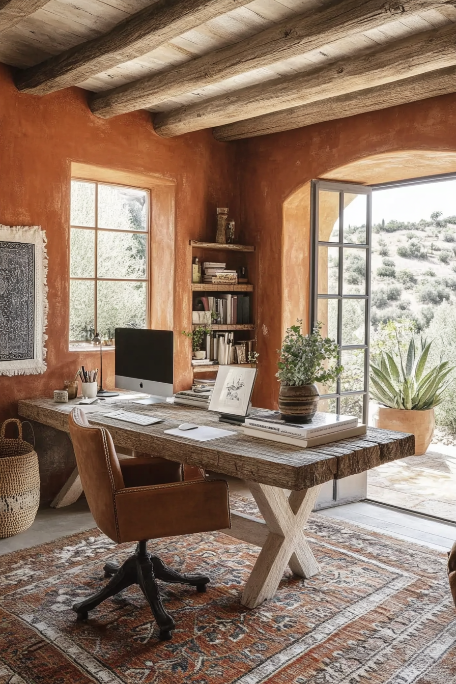 7. Clay Canyon Workspace (Earth Tones Office Ideas) - Earth Tones Office Ideas