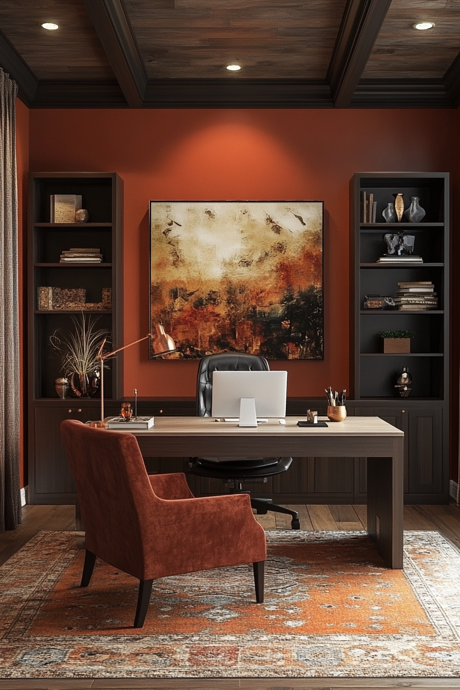 14. Autumn Ember Room (Earth Tones Office Ideas) - Earth Tones Office Ideas