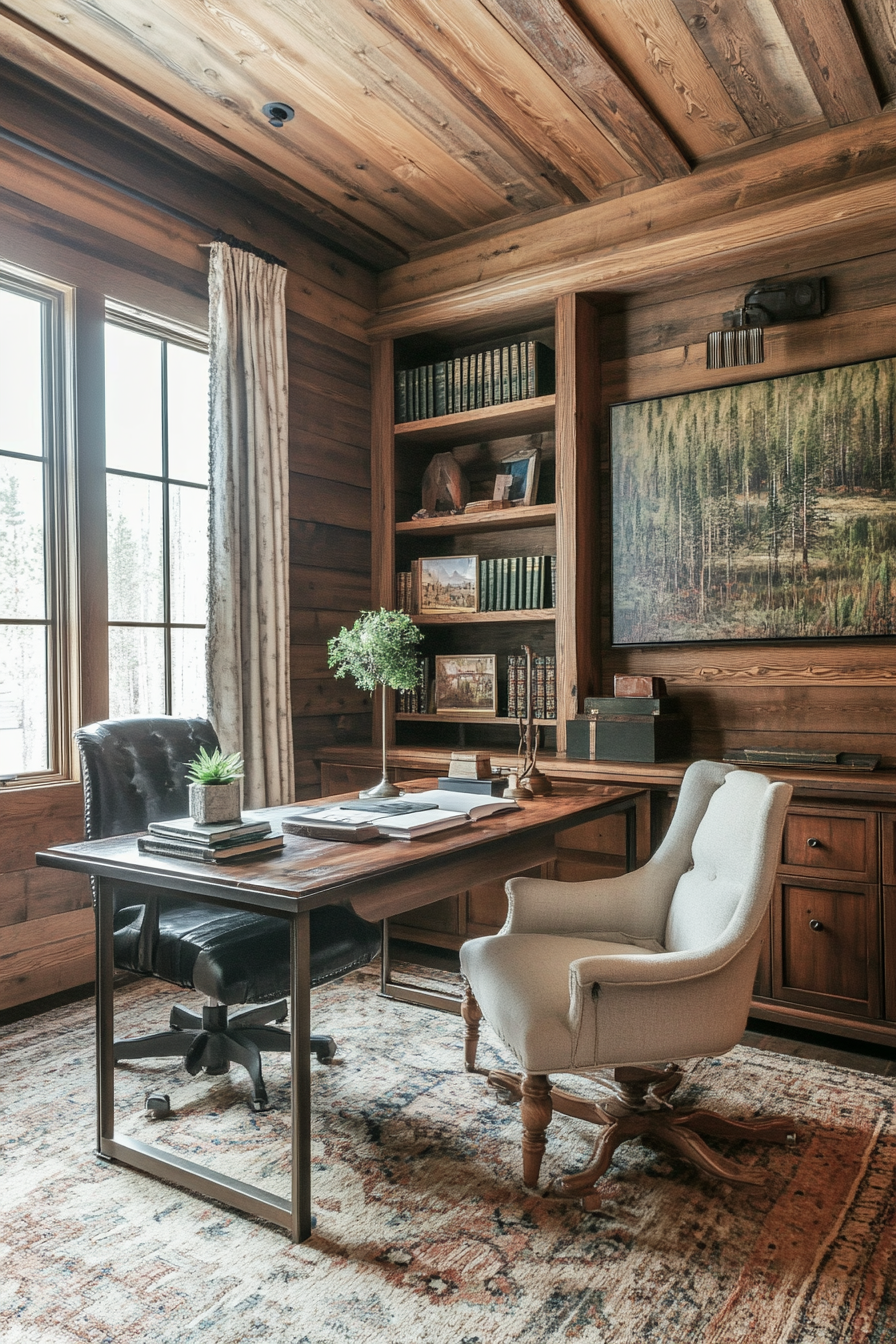 15. Pine Cone Comfort (Earth Tones Office Ideas) - Earth Tones Office Ideas