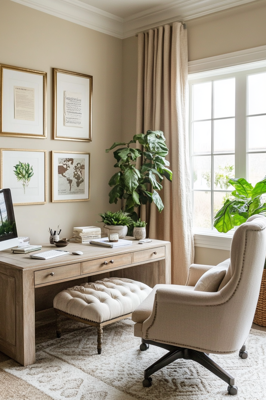 23. Wheatfield Serenity (Earth Tones Office Ideas) - Earth Tones Office Ideas