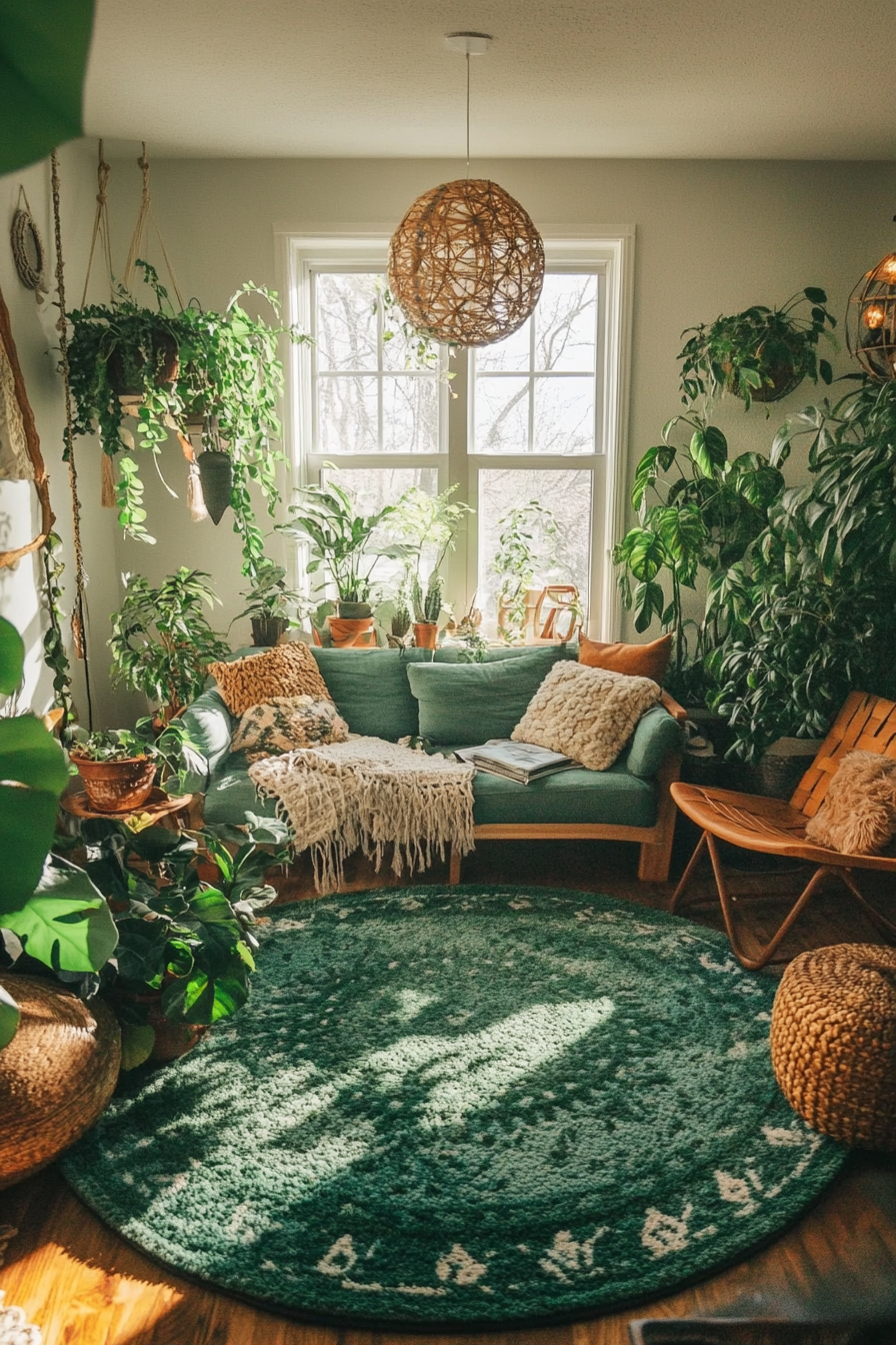 20. Botanical Wonderland (Boho Living Room Ideas) - Boho Living Room Ideas