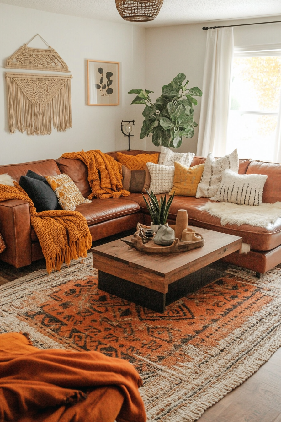 22. Autumn Glow (Boho Living Room Ideas) - Boho Living Room Ideas