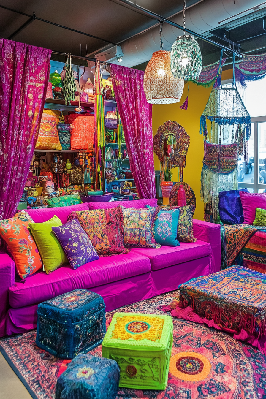 26. Funky Mix (Boho Living Room Ideas) - Boho Living Room Ideas