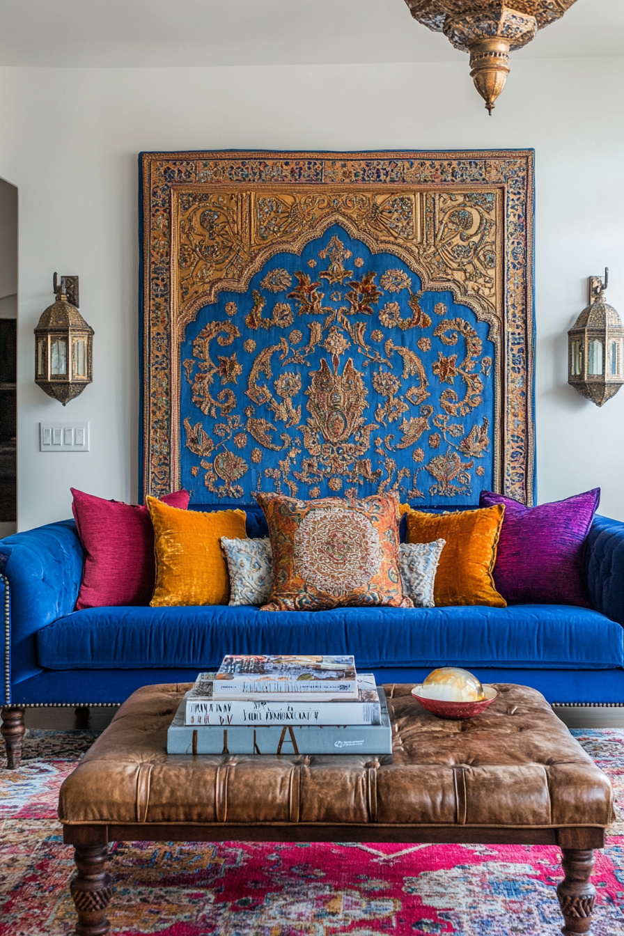 8. Moroccan Charm (Boho Living Room Ideas) - Boho Living Room Ideas