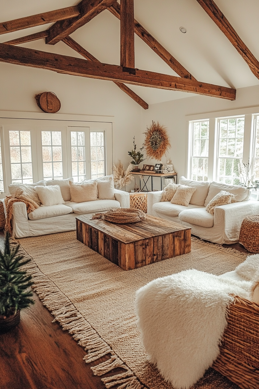 10. Rustic Boho (Boho Living Room Ideas) - Boho Living Room Ideas