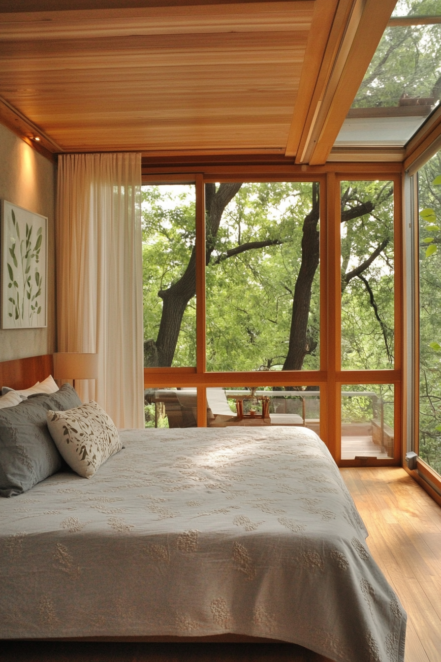 3. Modern Minimalist Oasis (Sunroom Bedroom Ideas) - Sunroom Bedroom Ideas
