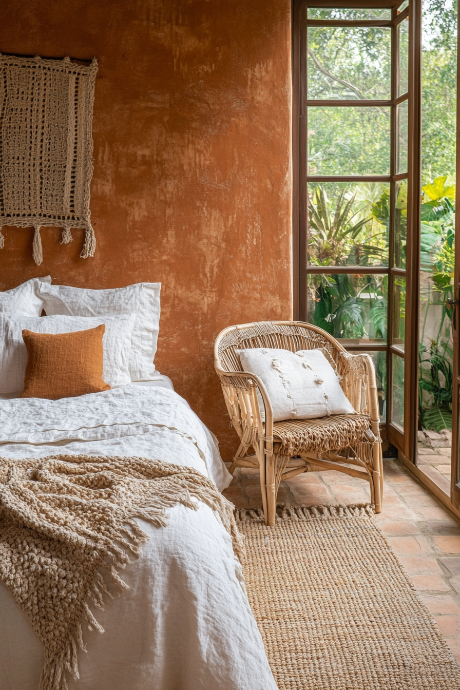 5. Earthy and Bohemian (Sunroom Bedroom Ideas) - Sunroom Bedroom Ideas